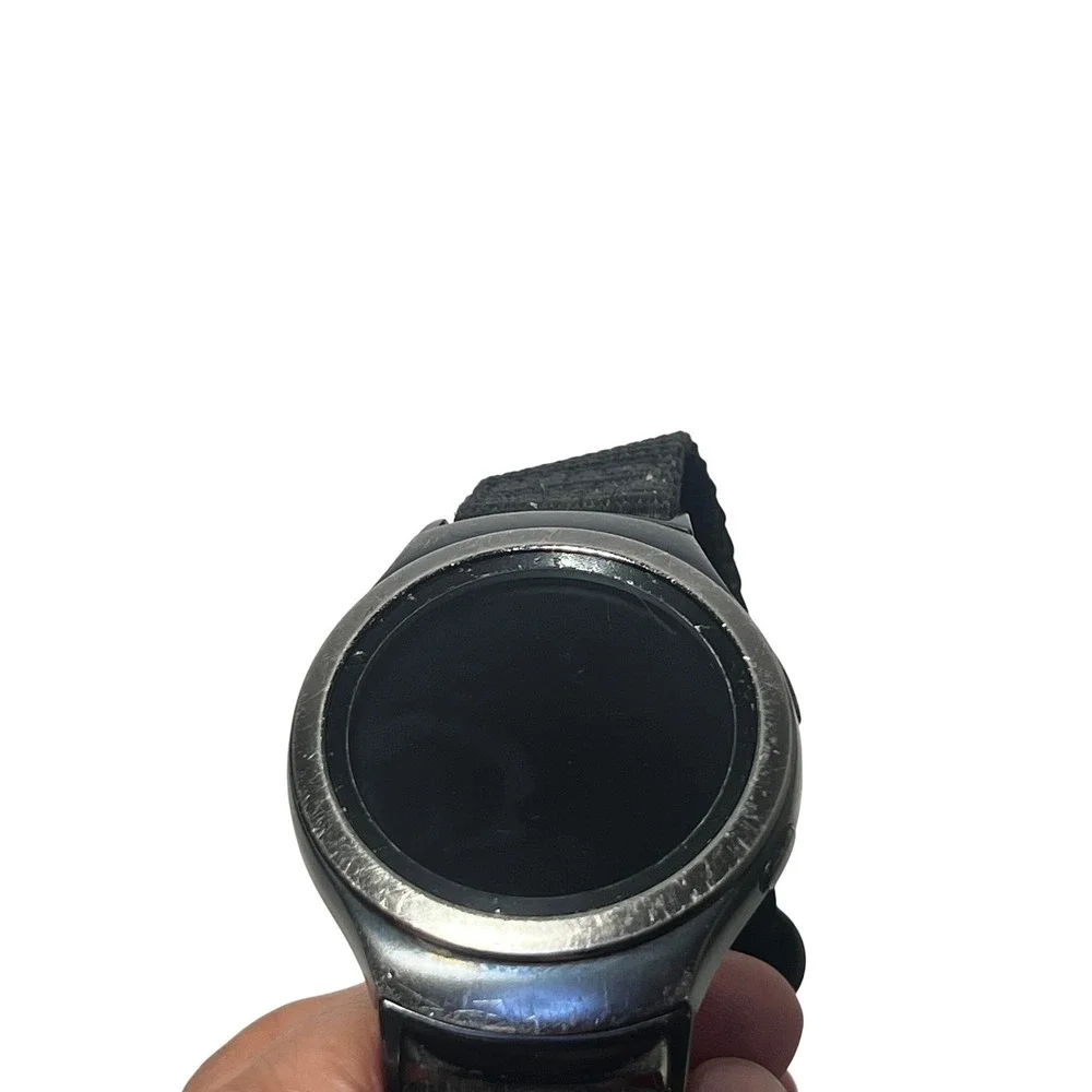 Samsung Gear S2 SM-R720 Smartwatch‎ Black Stainless Steel Nylon Strap Wearable
